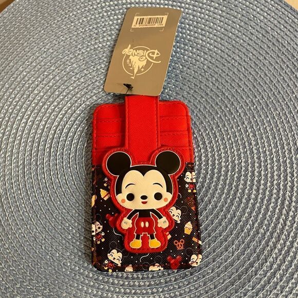 Disney Parks Mickey Mouse Food Icons Card Wallet NWT - Picture 3 of 7